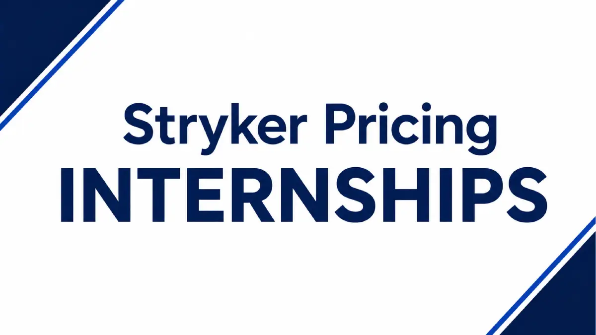Stryker Pricing Internships
